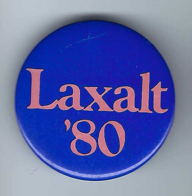 Paul Laxalt Nevada (R) US Senator 1974-86 political pin button