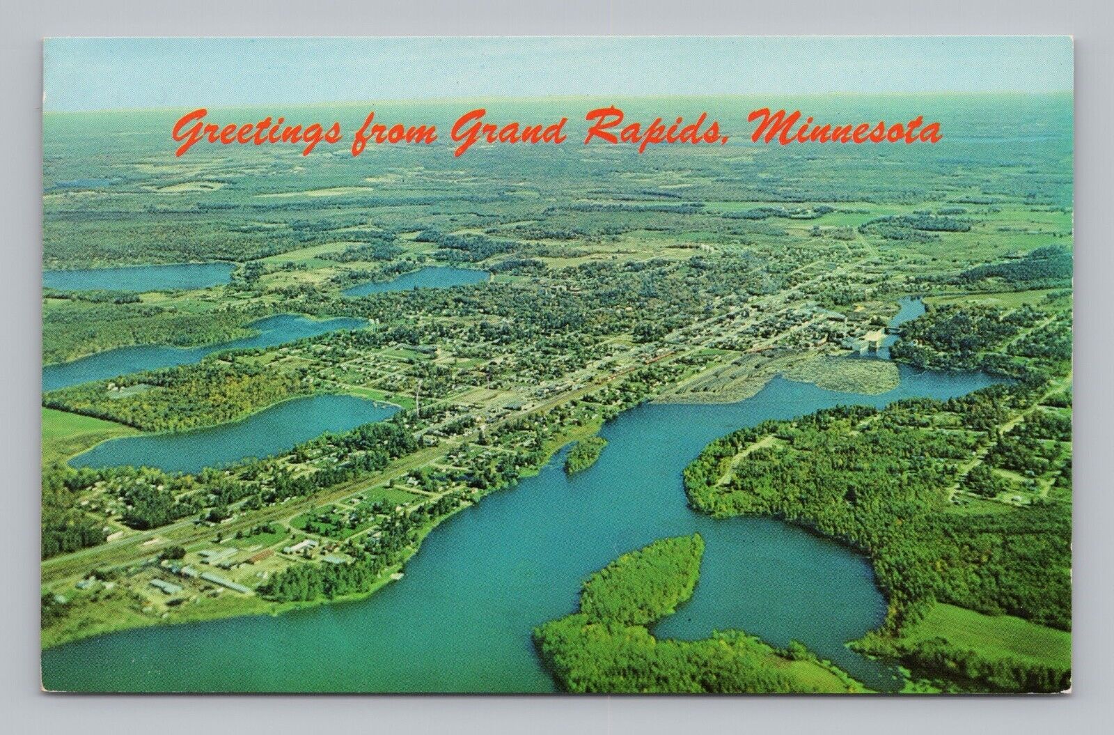 Postcard Greetings from Grand Rapids Minnesota