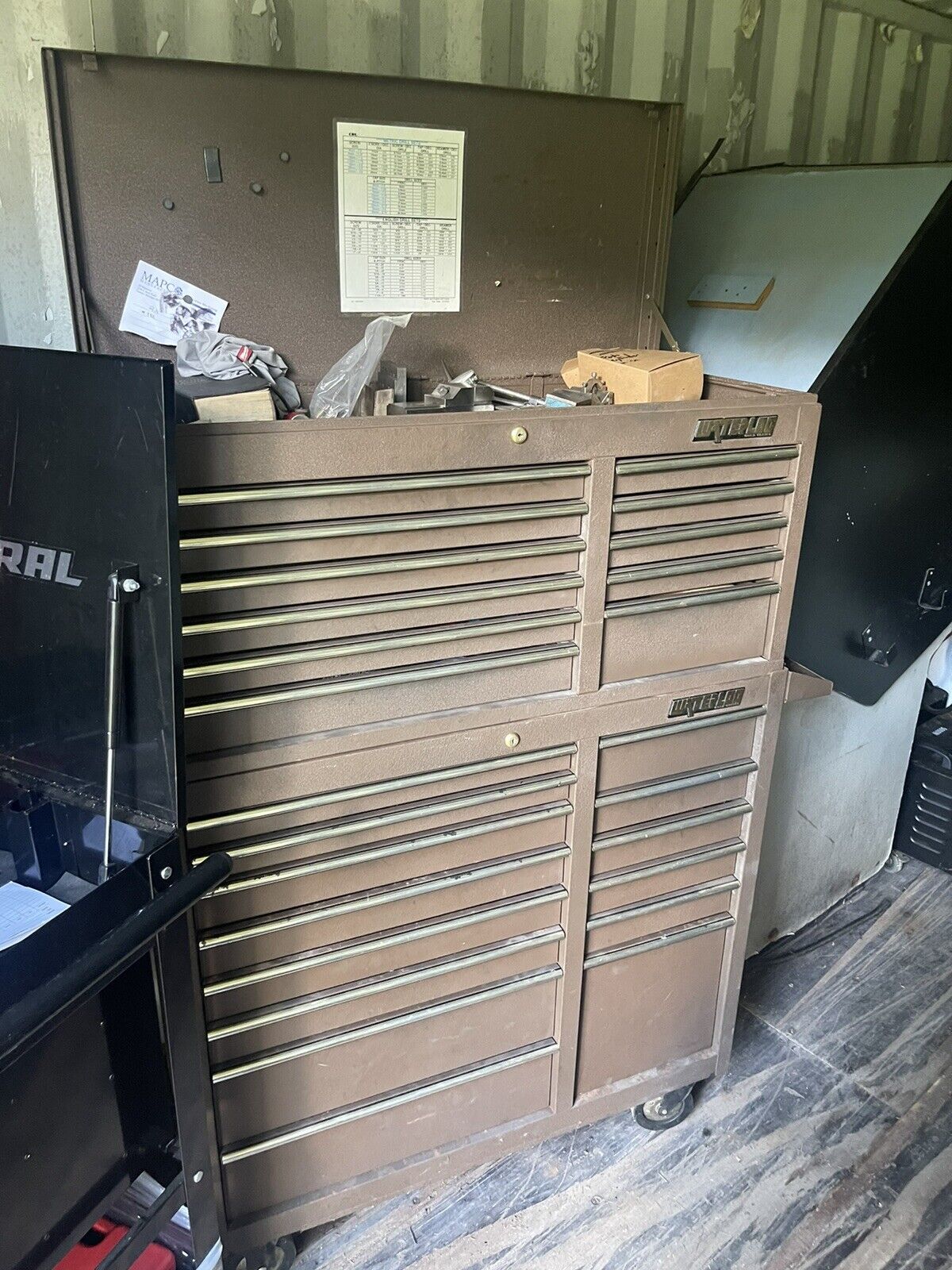 waterloo machinist tool box filled 