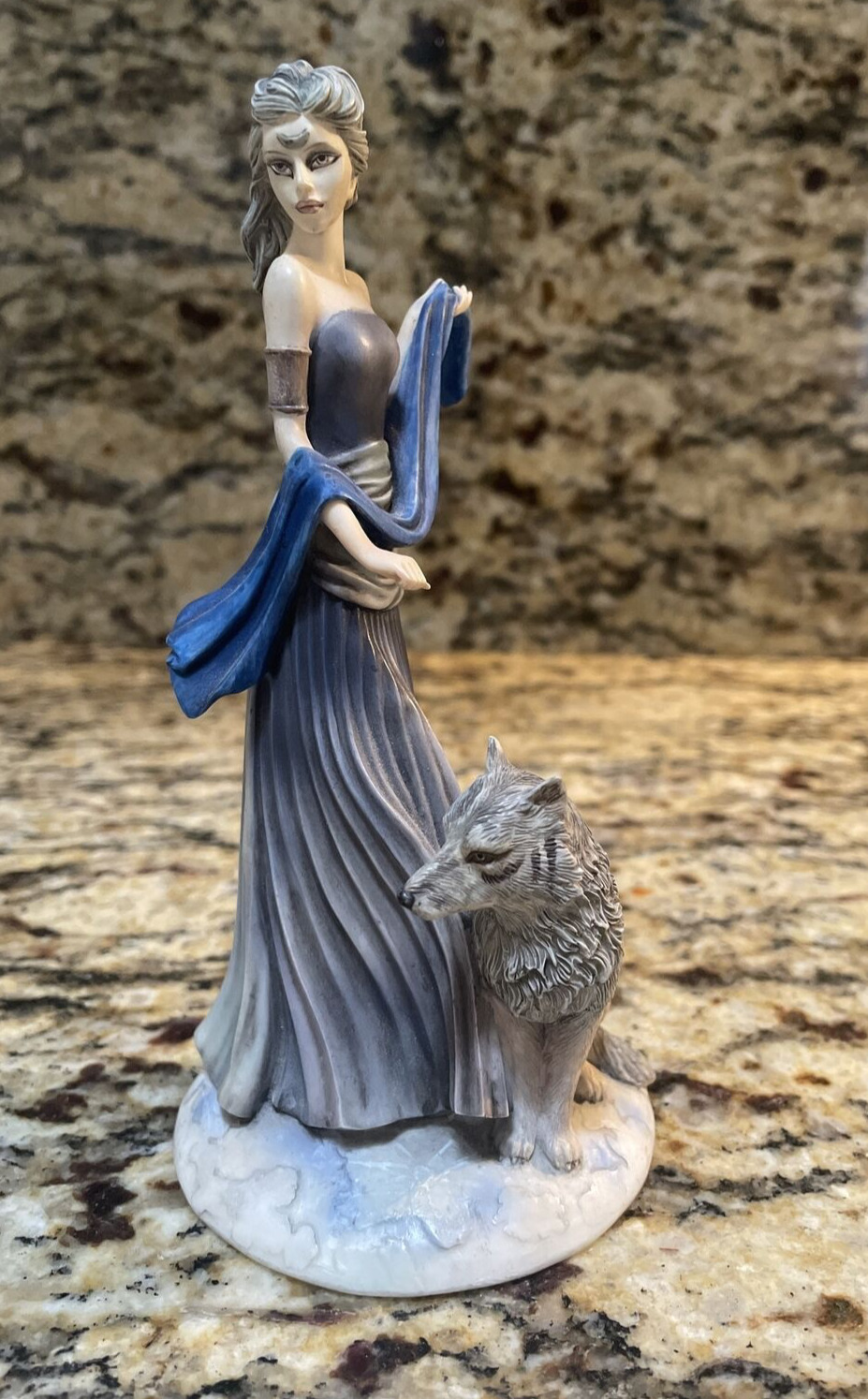 Enchanted art of Jessica Galbreth Wolf Maiden Figurine EA38914