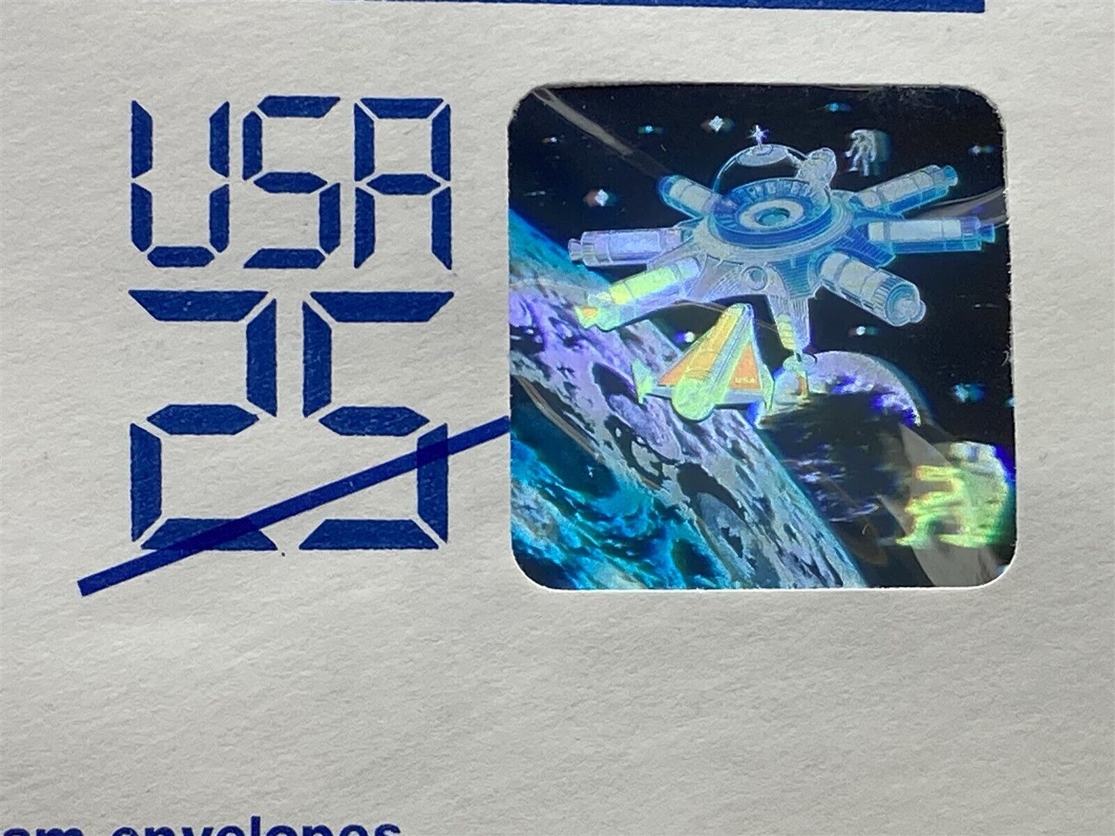 1989 USPS Space Hologram Envelopes Promotional Sample Lot  Vtg