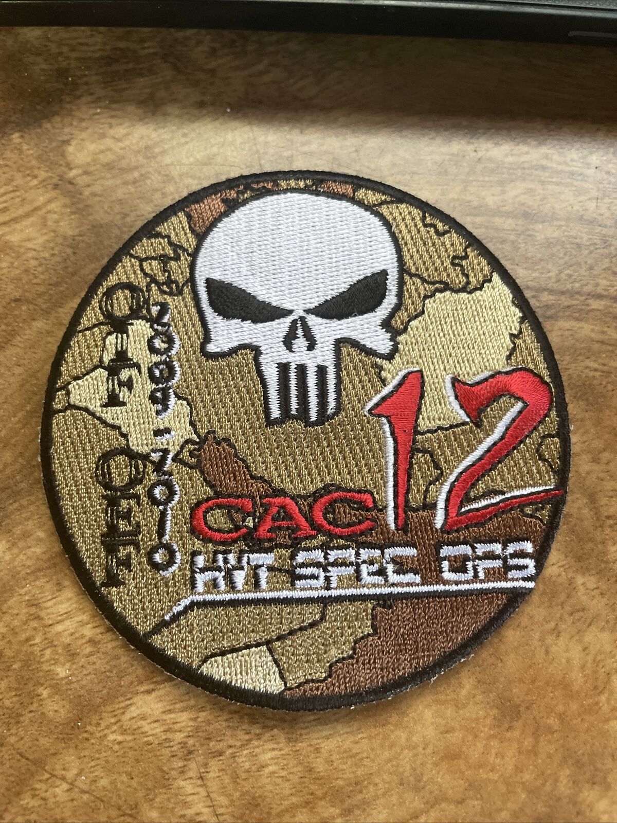 USAF CAC-12 CAC 12  Morale Patch 4” Rare logo Tactical OEF OIF 2009 Special Ops