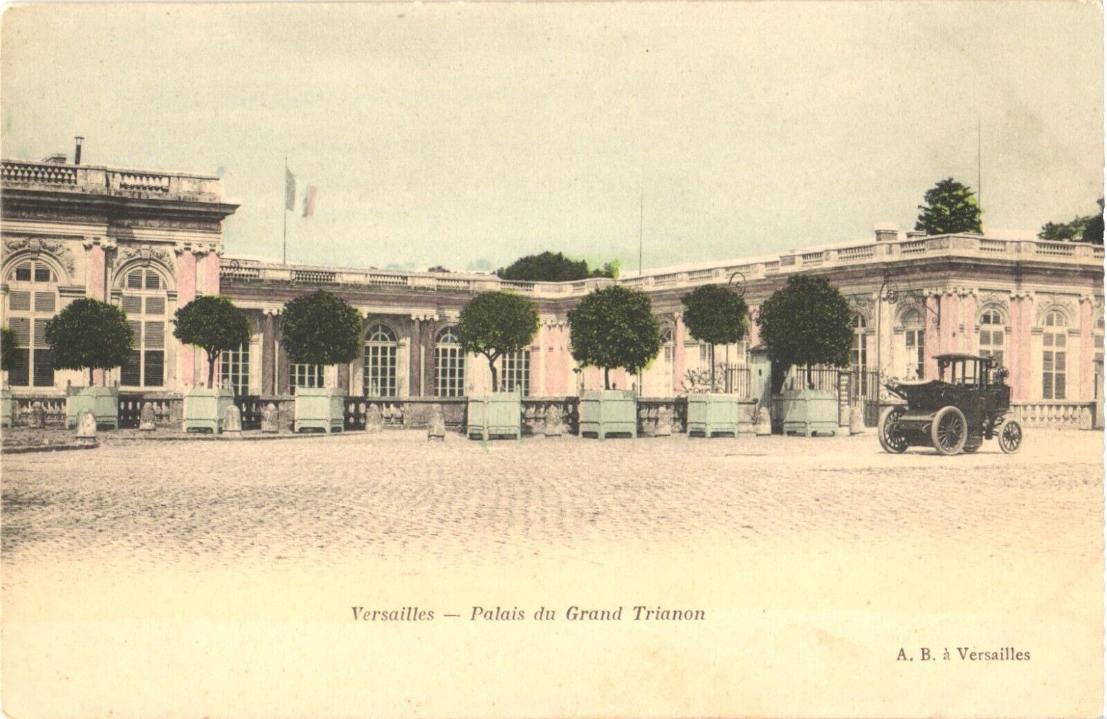Panorama of Grand Trianon Palace, Versailles, France Postcard
