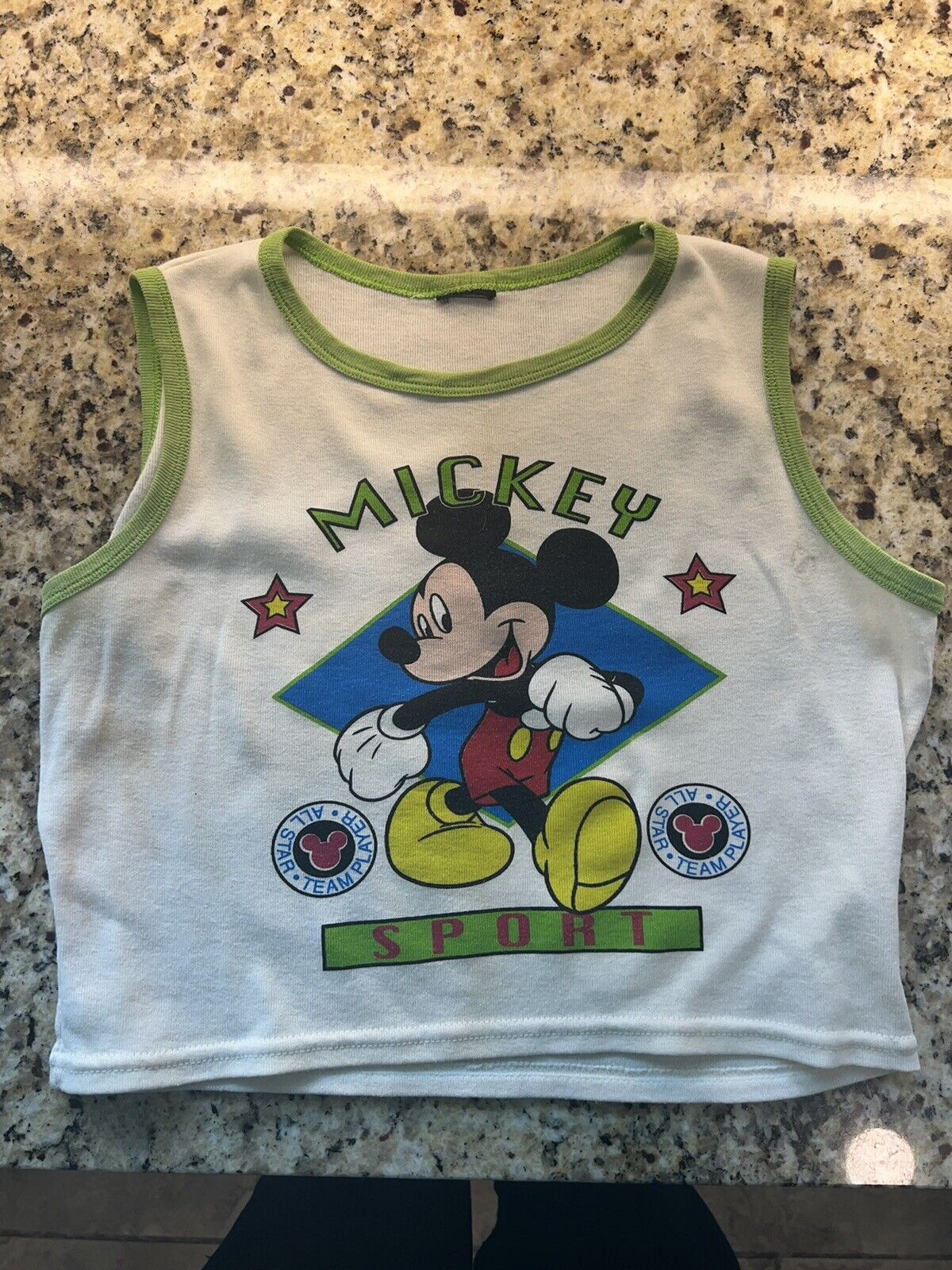 Vintage Mickey Mouse Ringer Tank Top 1980s