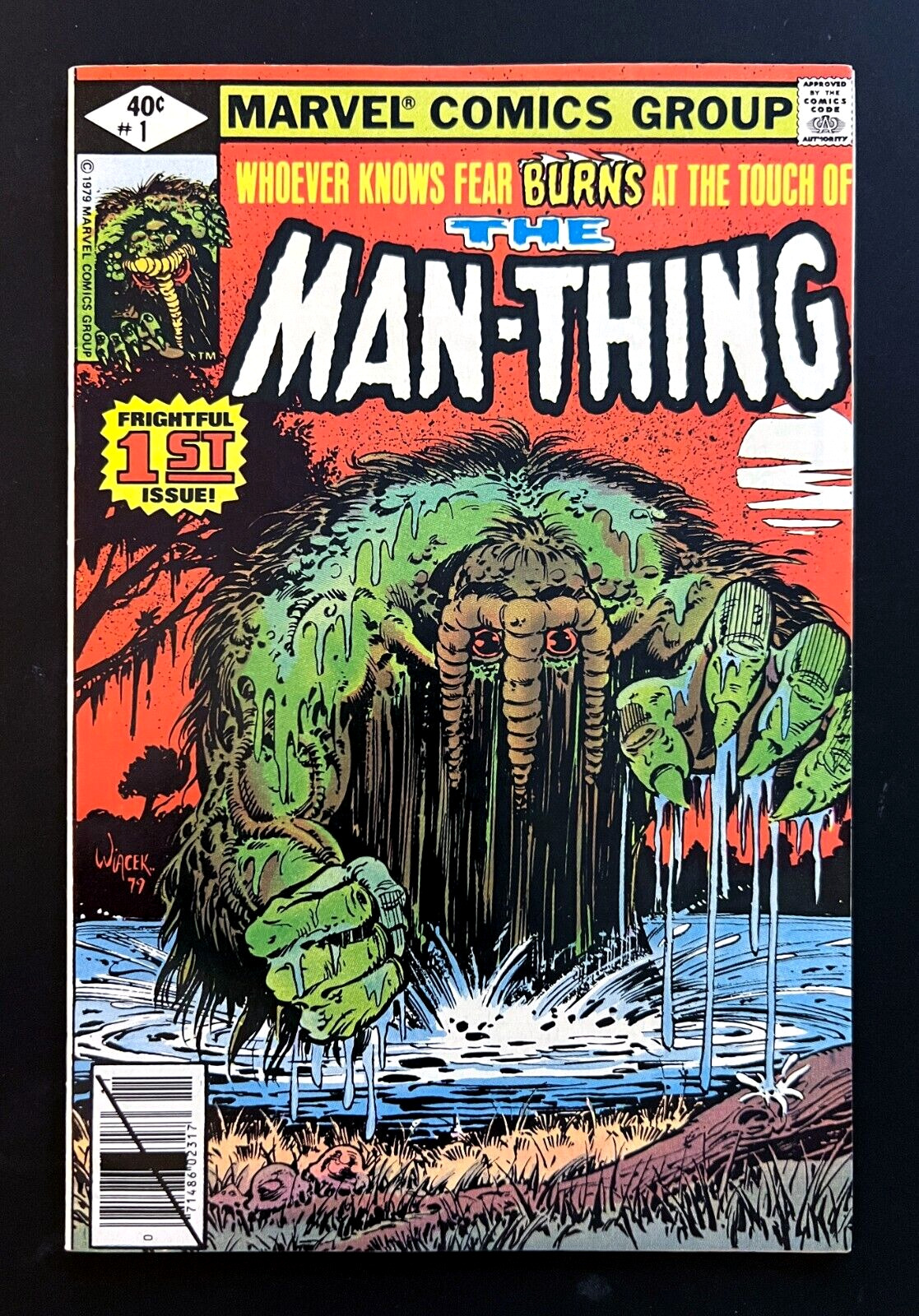 MAN-THING #1 Hi-Grade Bob Wiacek Cover Jim Mooney Art Marvel 1979