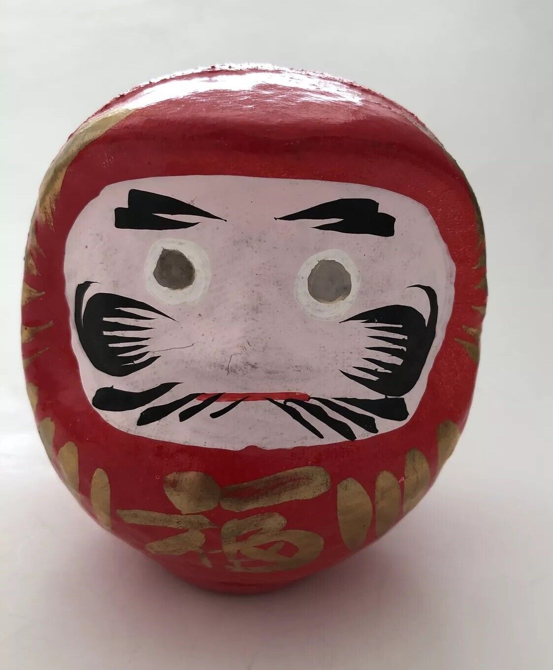 Daruma Dolls in red color / Home decor made in Japan / size: 12cm (4.72in)