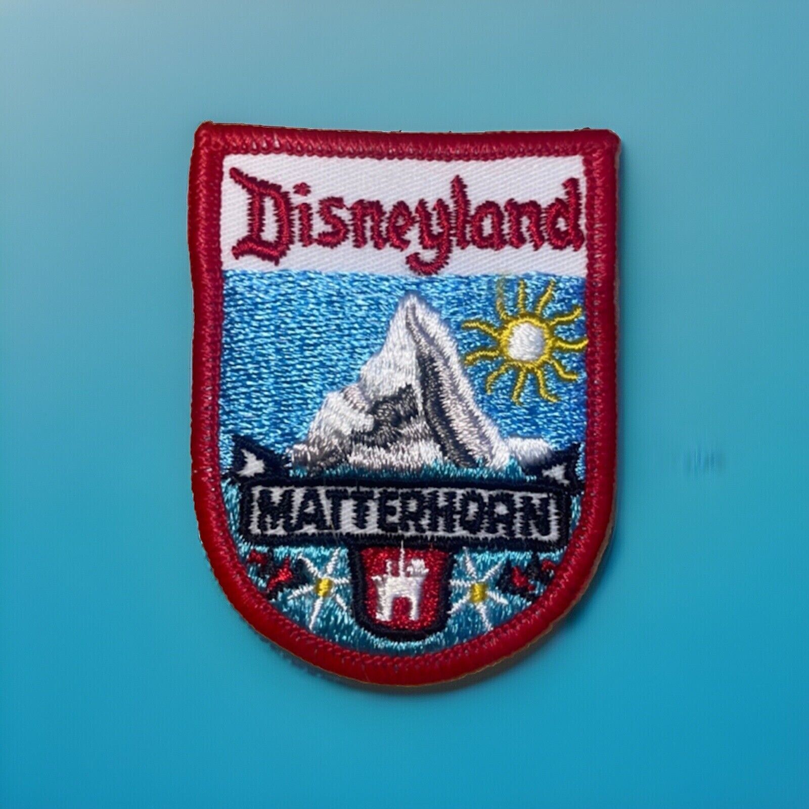 RARE Older Disneyland MATTERHORN Yeti Bobsleds Ride Souvenir Patch