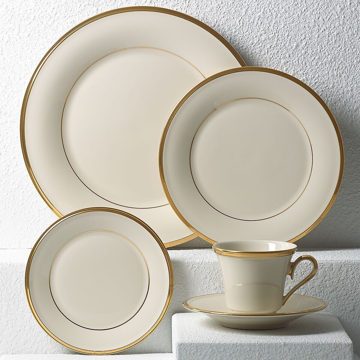 Eternal by Lenox individual 5 piece Place Settings, gently used