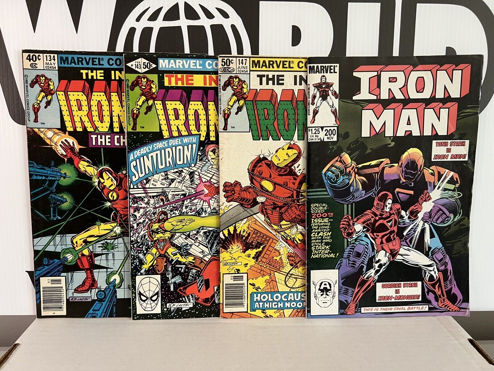 Iron Man Vintage Comic Book Lot #134 143 147 200 All Fair To Good Condition