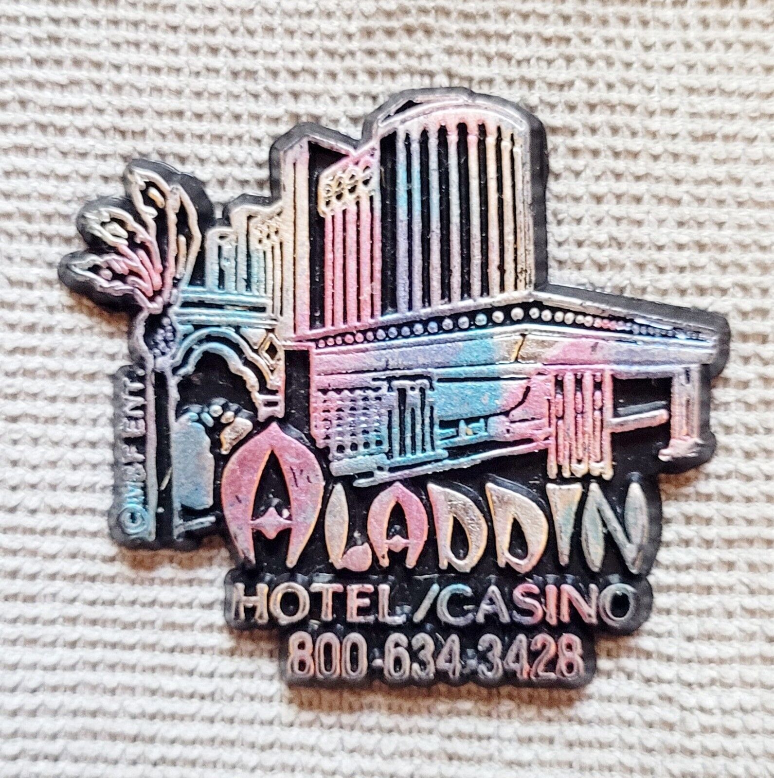Aladdin Hotel Casino Refrigerator Magnet Souvenir Rubber Novelty 