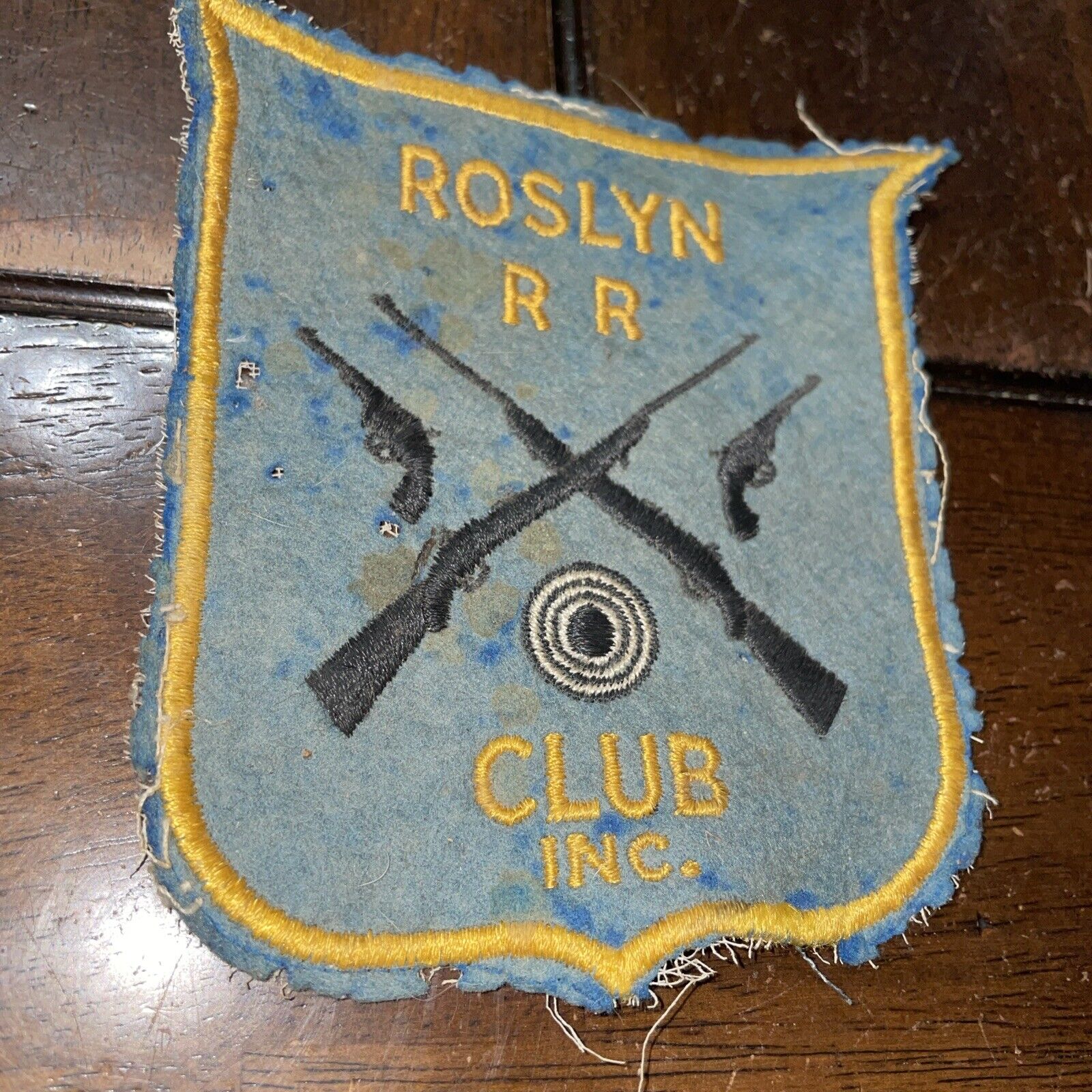 Rare ROSLYN R R CLUB INC. Felt Patch