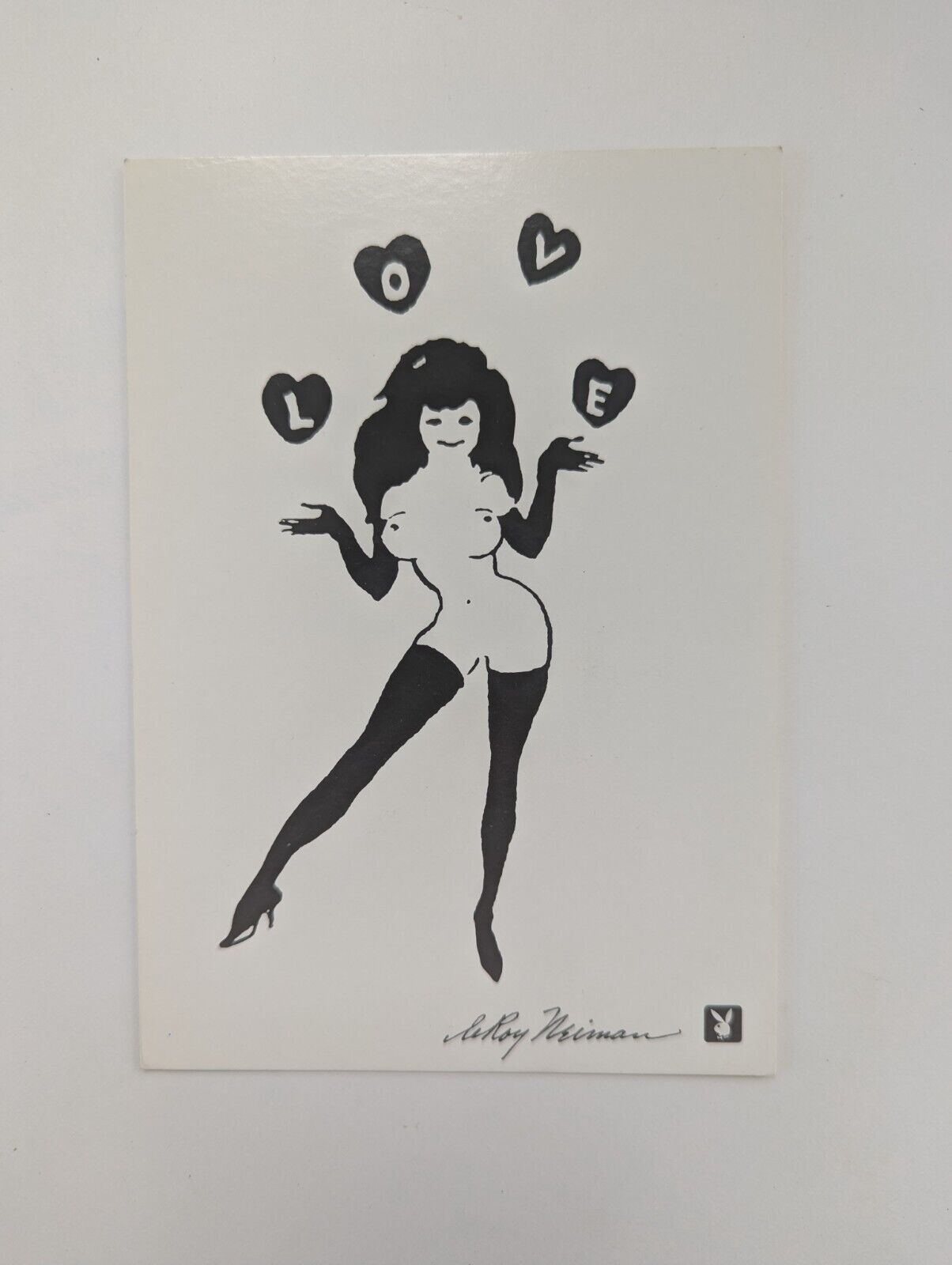 LeRoy Neiman Artist Playboy Magazine promo Post Card 1995 40 years of Playboy