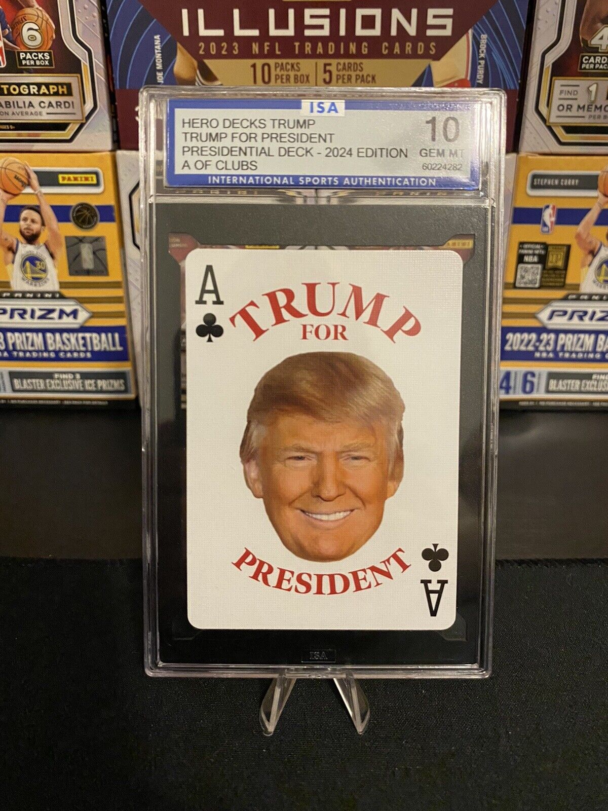 2024 Hero Decks Vote Trump Playing Card Donald Trump - Ace Of Clubs (ISA 10)