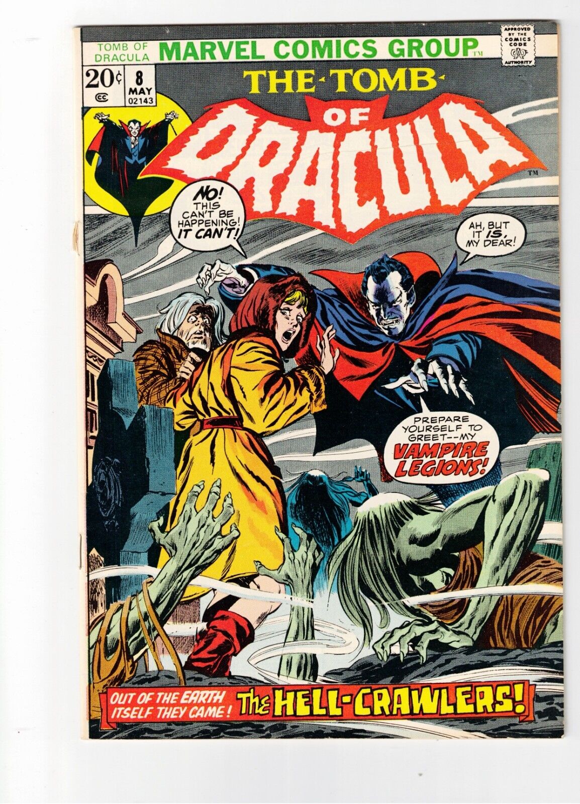 The Tomb of Dracula #8 May 1973, Marvel