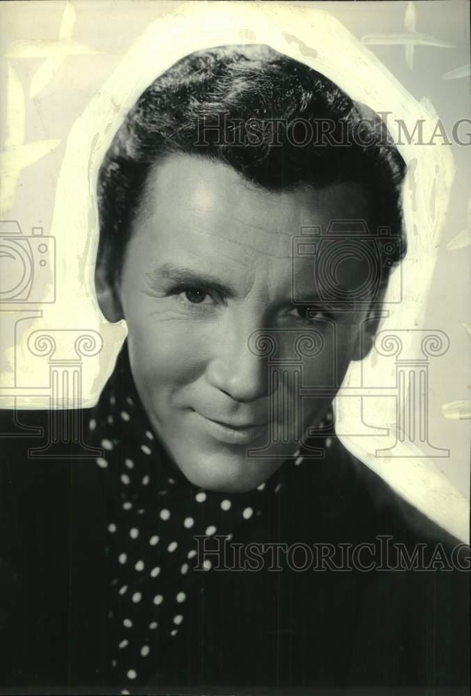 1957 Press Photo Actor Cameron Mitchell, Entertainer - sap24978