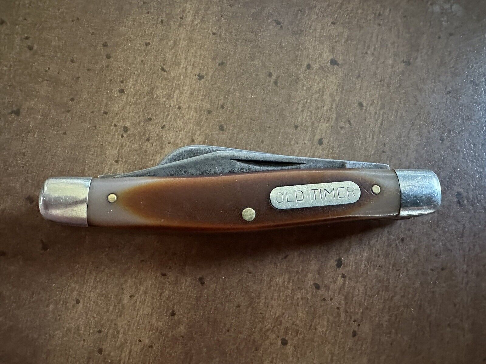 Vintage SCHRADE OLD TIMER 34OT NY USA Stockman Pocket Knife 3 Blades