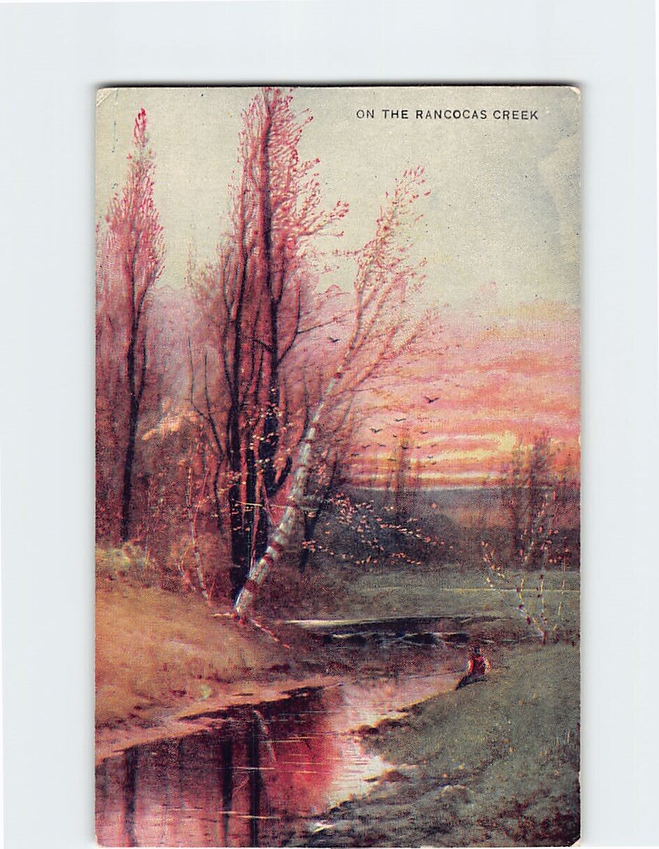 Postcard On the Rancocas Creek New Jersey USA North America