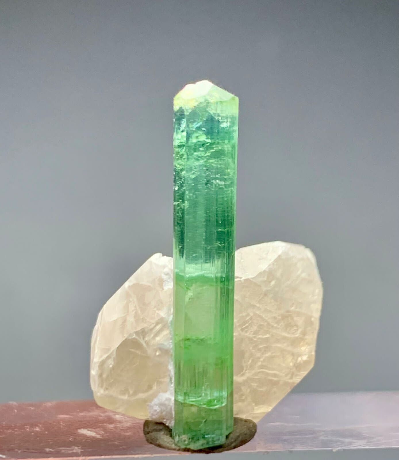19 Carat beautiful terminated tourmaline with quartz crystal  from Afg