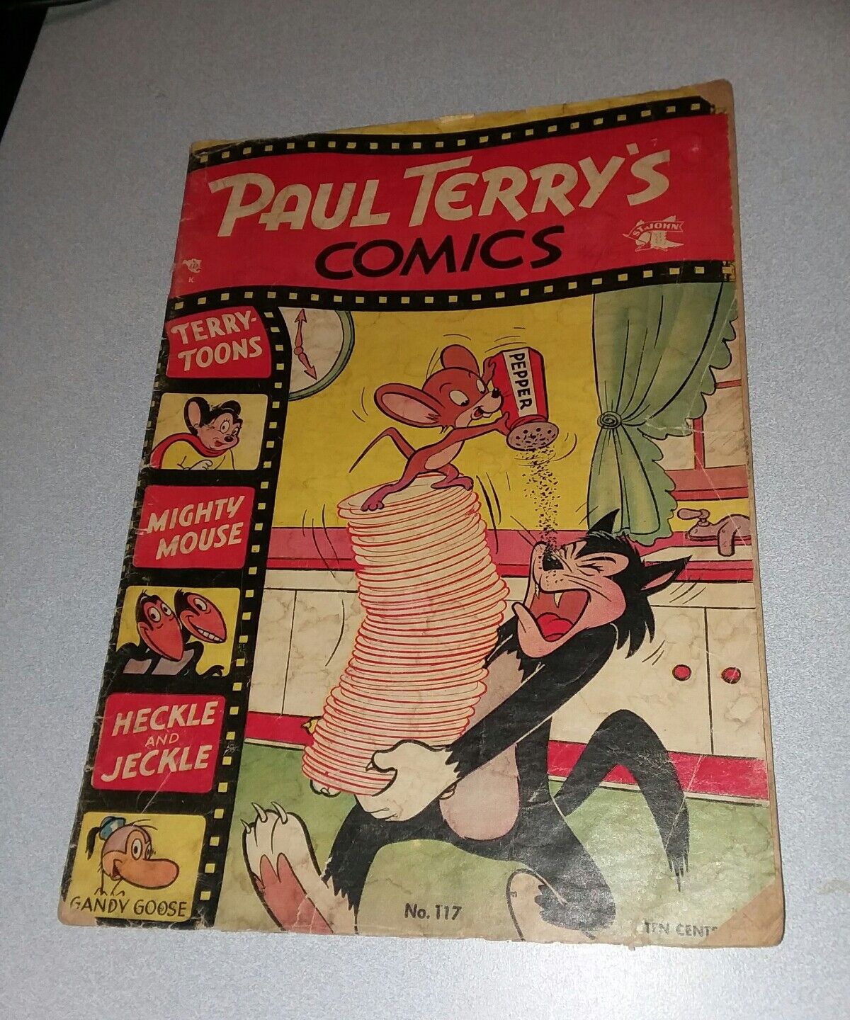 Paul Terry\'s Comics #117 mighty mouse 1954 St. John classic precode cartoon