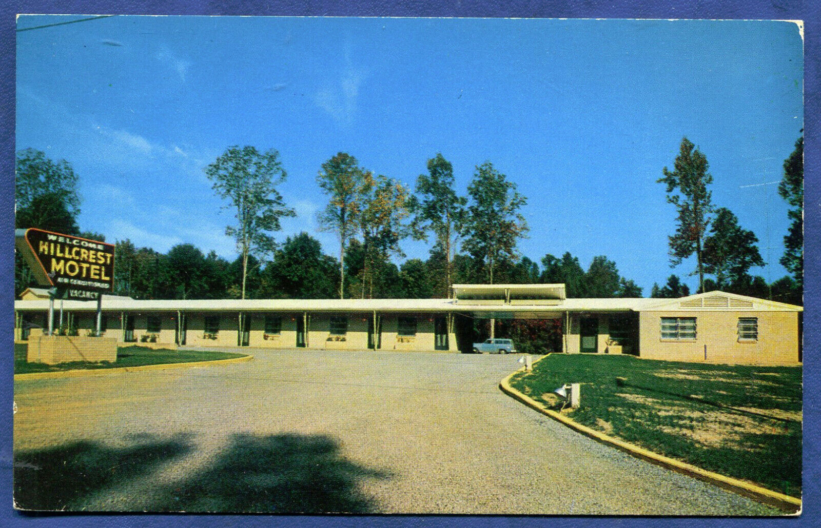 Vicksburg Mississippi ms Hillcrest Motel old Postcard