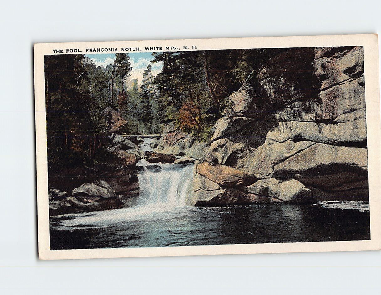 Postcard The Pool Franconia Notch White Mountains Lincoln New Hampshire