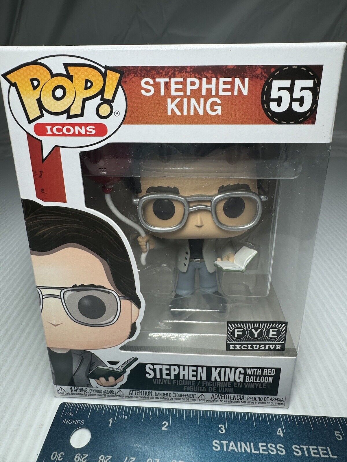 Funko Pop Stephen King #55 with Red Balloon FYE Exclusive