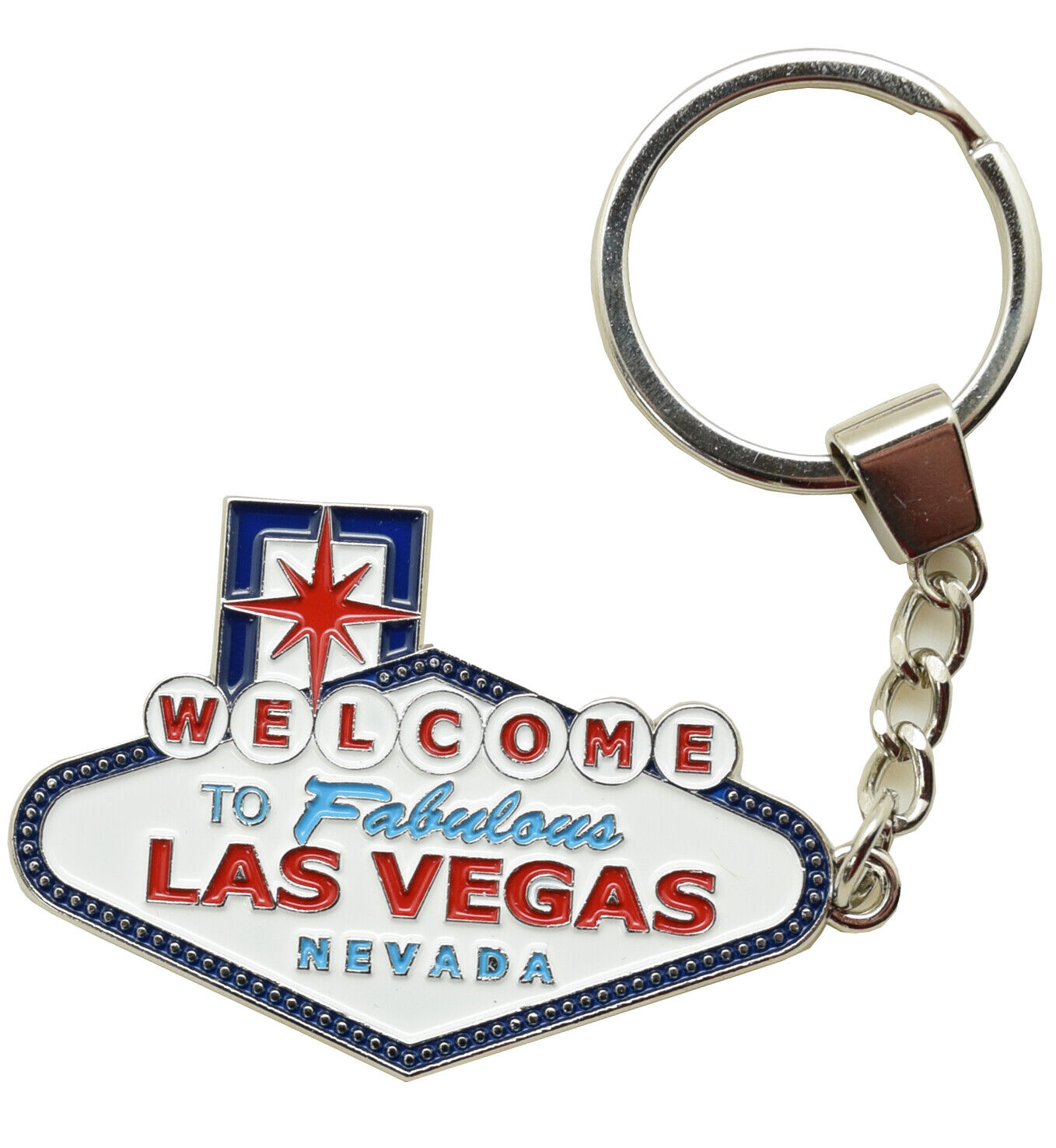 Key chain - Welcome to Fabulous Las Vegas Sign Chrome