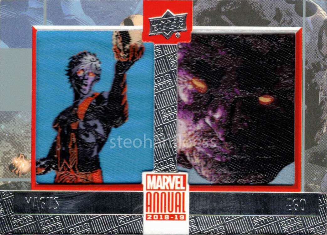 2018-19 2019 Marvel Annual Dual Character Patch DP17 Magus / Ego SP Short Print