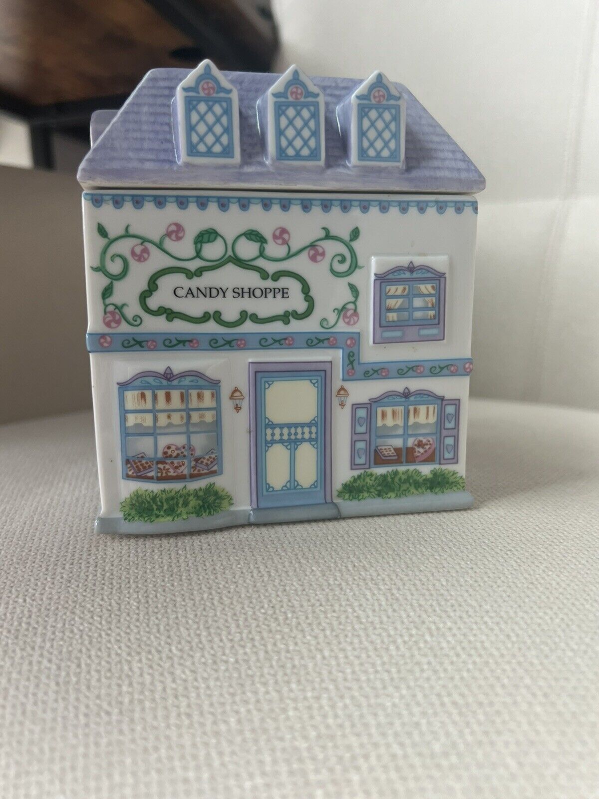Lenox Spice Village Candy Shop Shoppe Canister Container