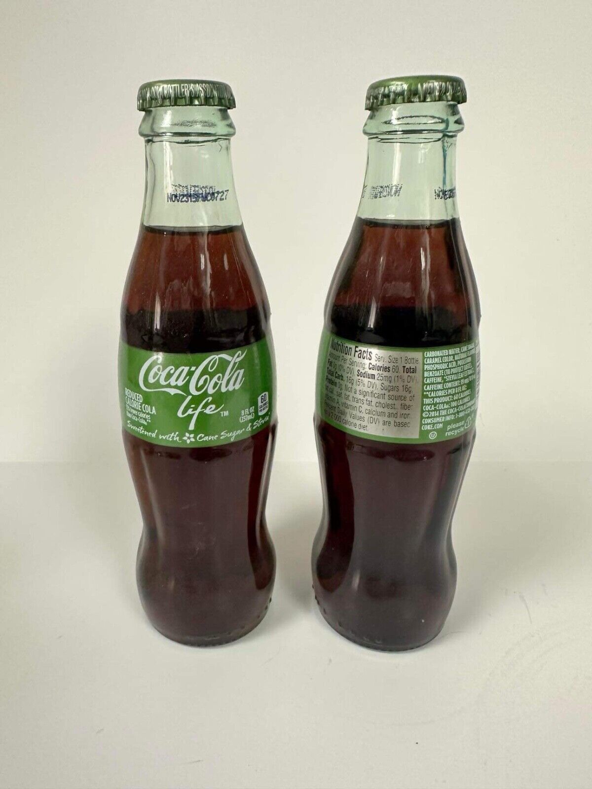 New glass bottle Coca-Cola Life Reduced Calorie Cola