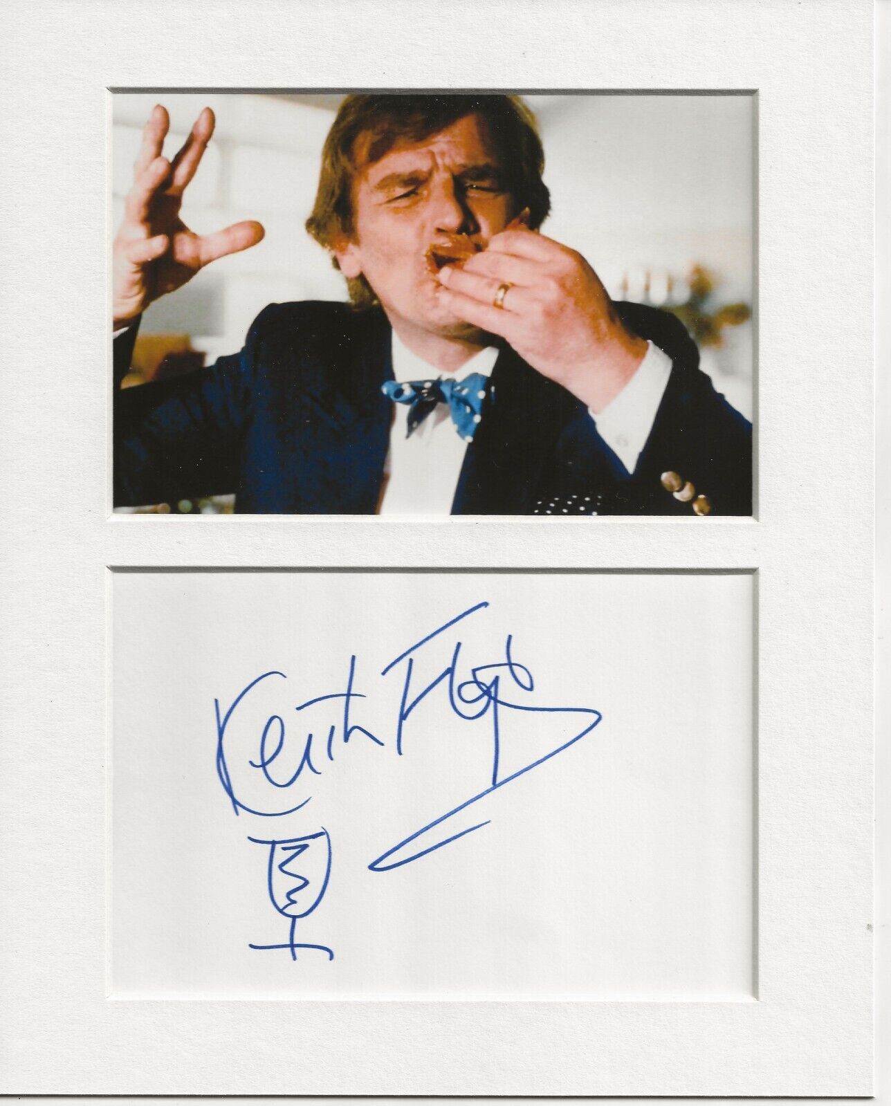 Keith Floyd cook signed genuine authentic autograph signature UACC RD AFTAL COA