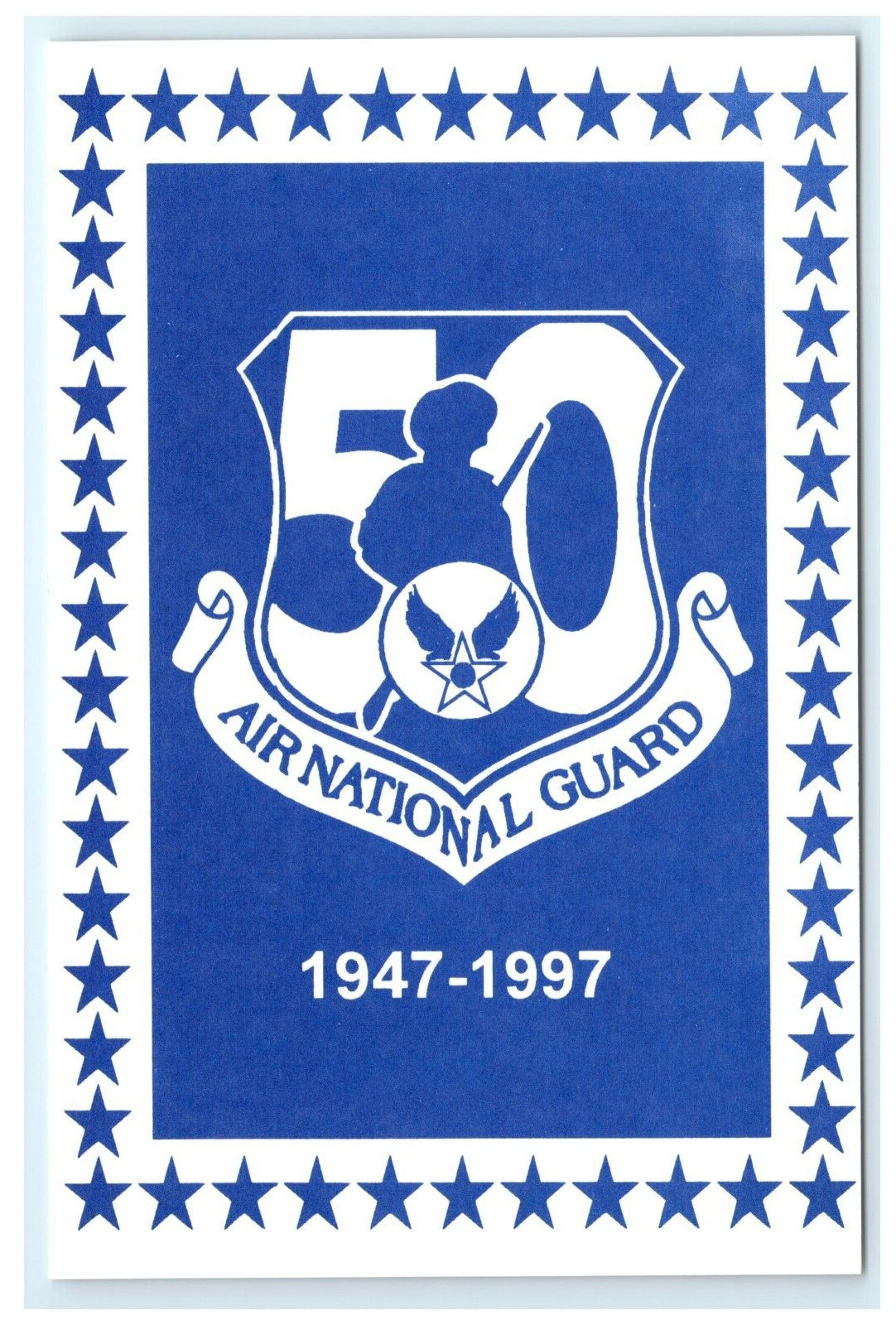 National Guard 50 Anniversary Commerative Postcard