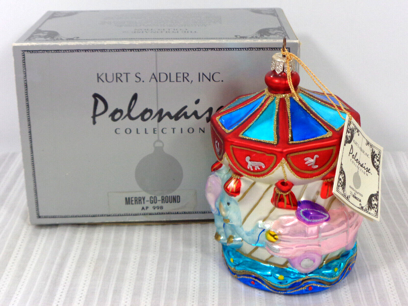 Polonaise Merry Go Round Kurt S. Adler Christmas Ornament AP 998