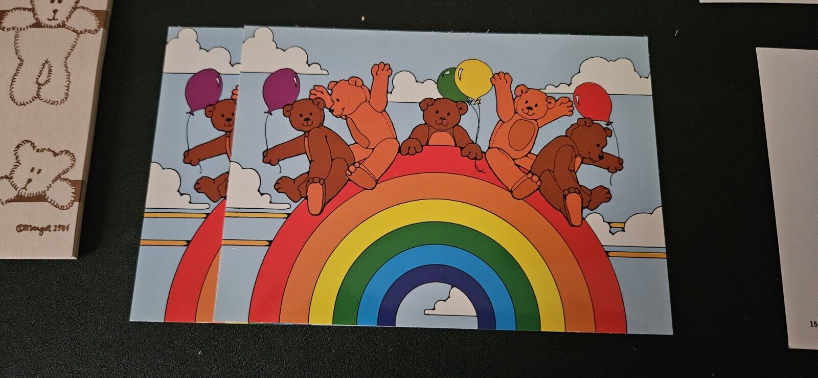 Pack Of Vintage Teddy Bear Postcards 1984 and 1983