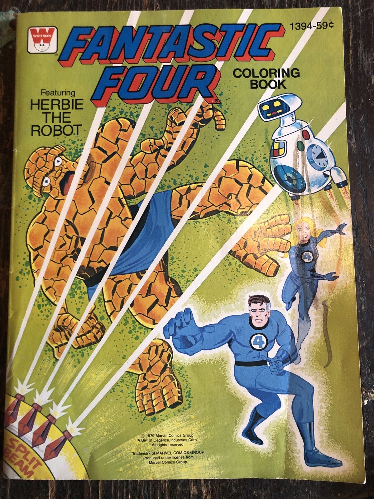 COLORING BOOK - Fantastic Four Herbie The Robot Vintage (1979)  Unused