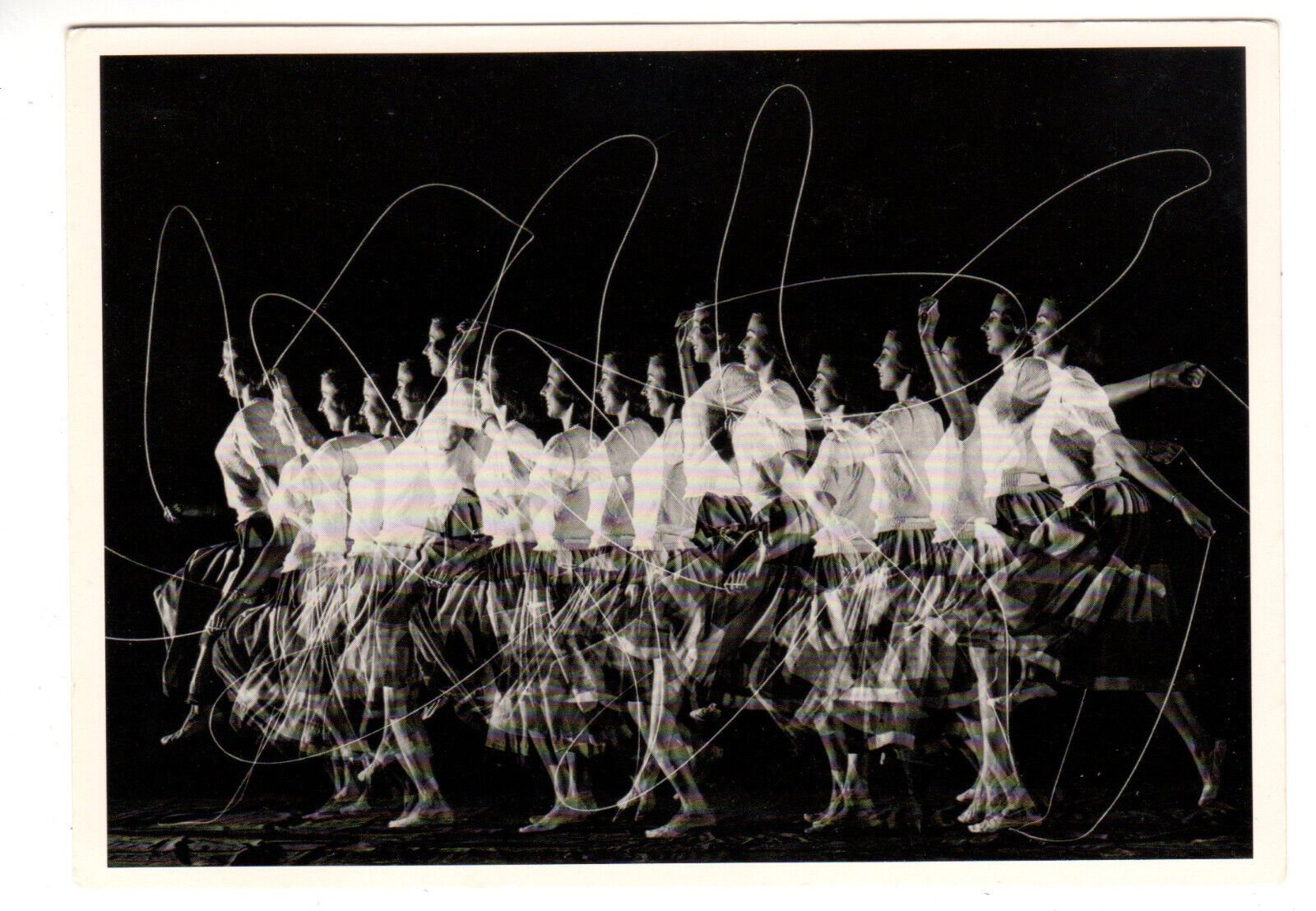 Postcard: Harold Edgerton Moving Skip Rope, 1952 - time-lapse