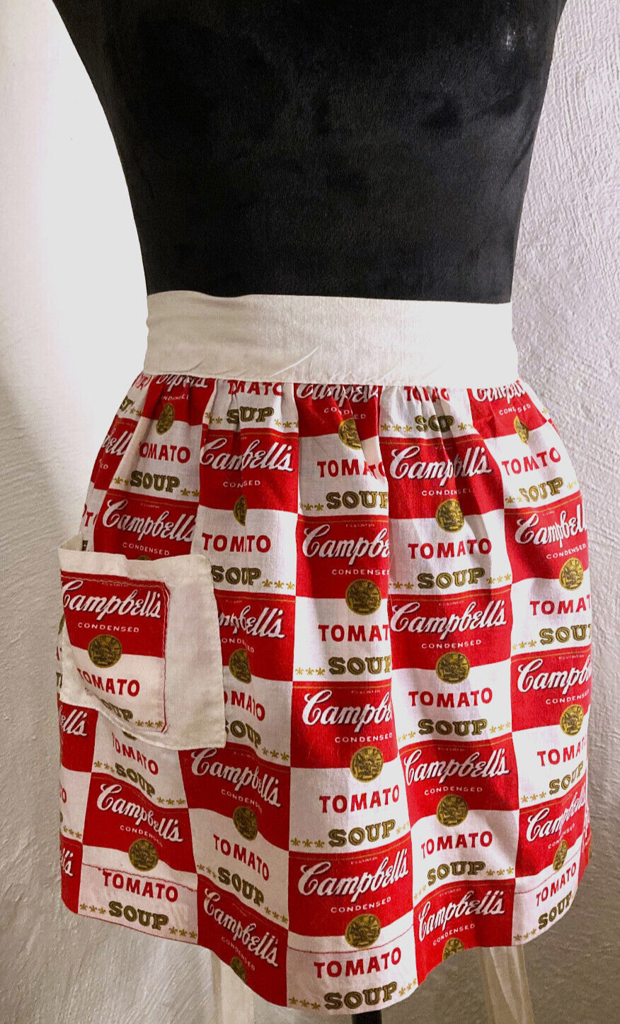 Vintage Cambell's Tomato Soup Half Apron