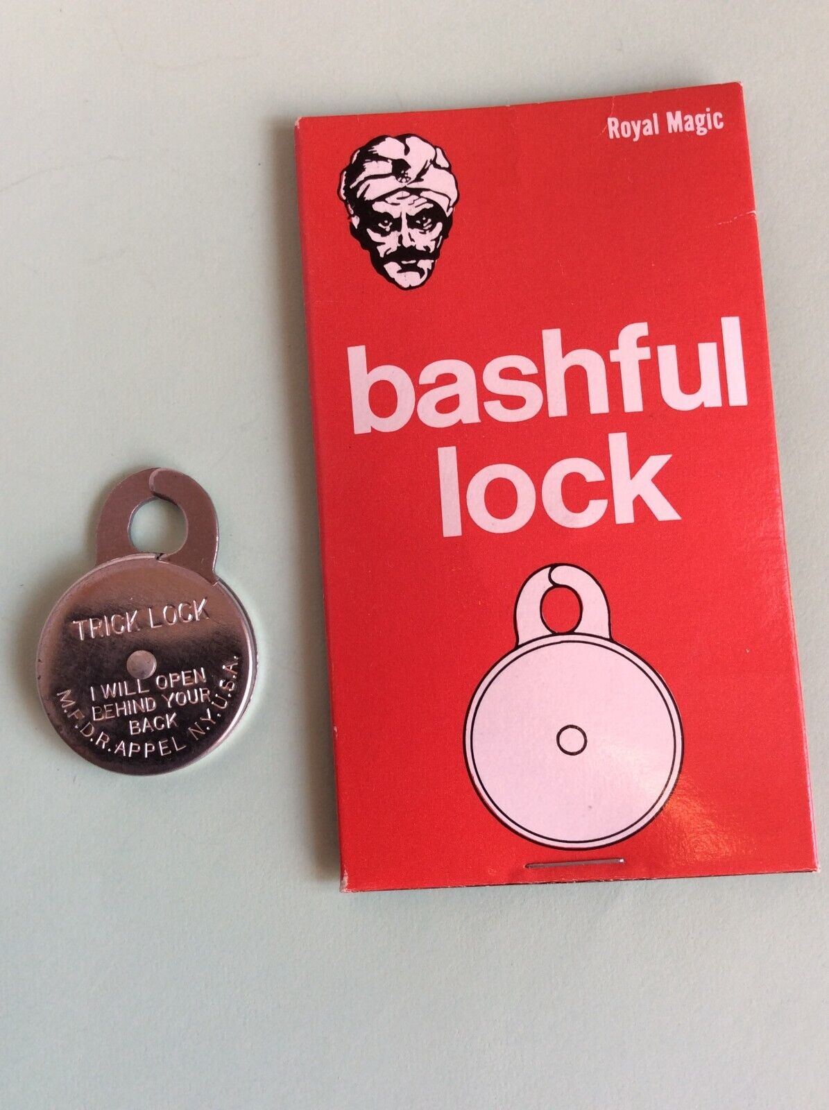 Vintage 1960\'s Bashful Trick Lock, Fun Incorporated NIP