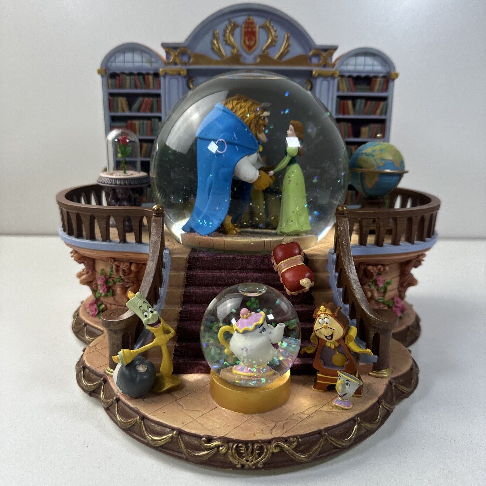 Disney Beauty & The Beast  “There’s Something There” Musical Blower Snowglobe
