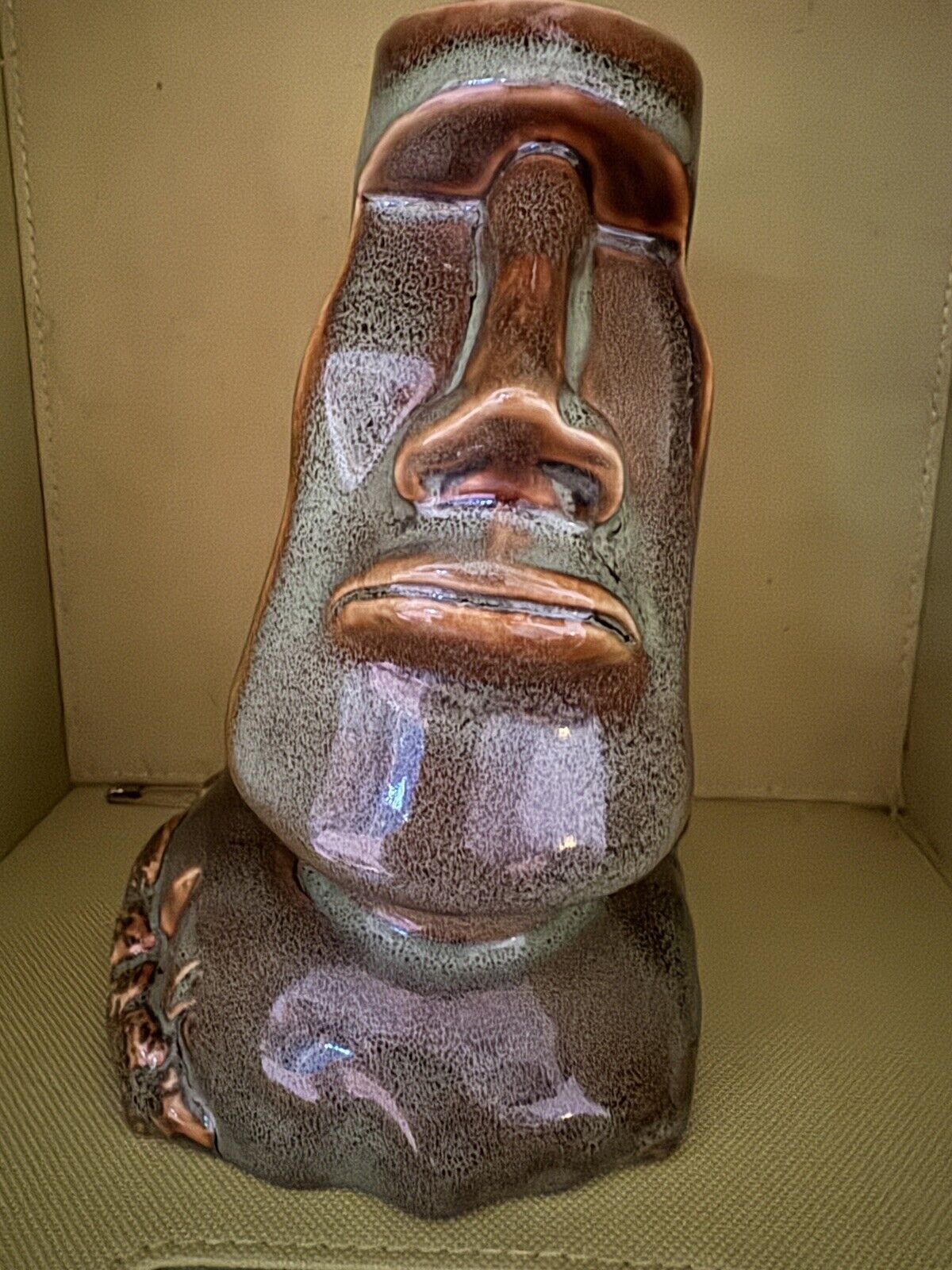 Big Stone Head Tiki Mug By Doug Horne
