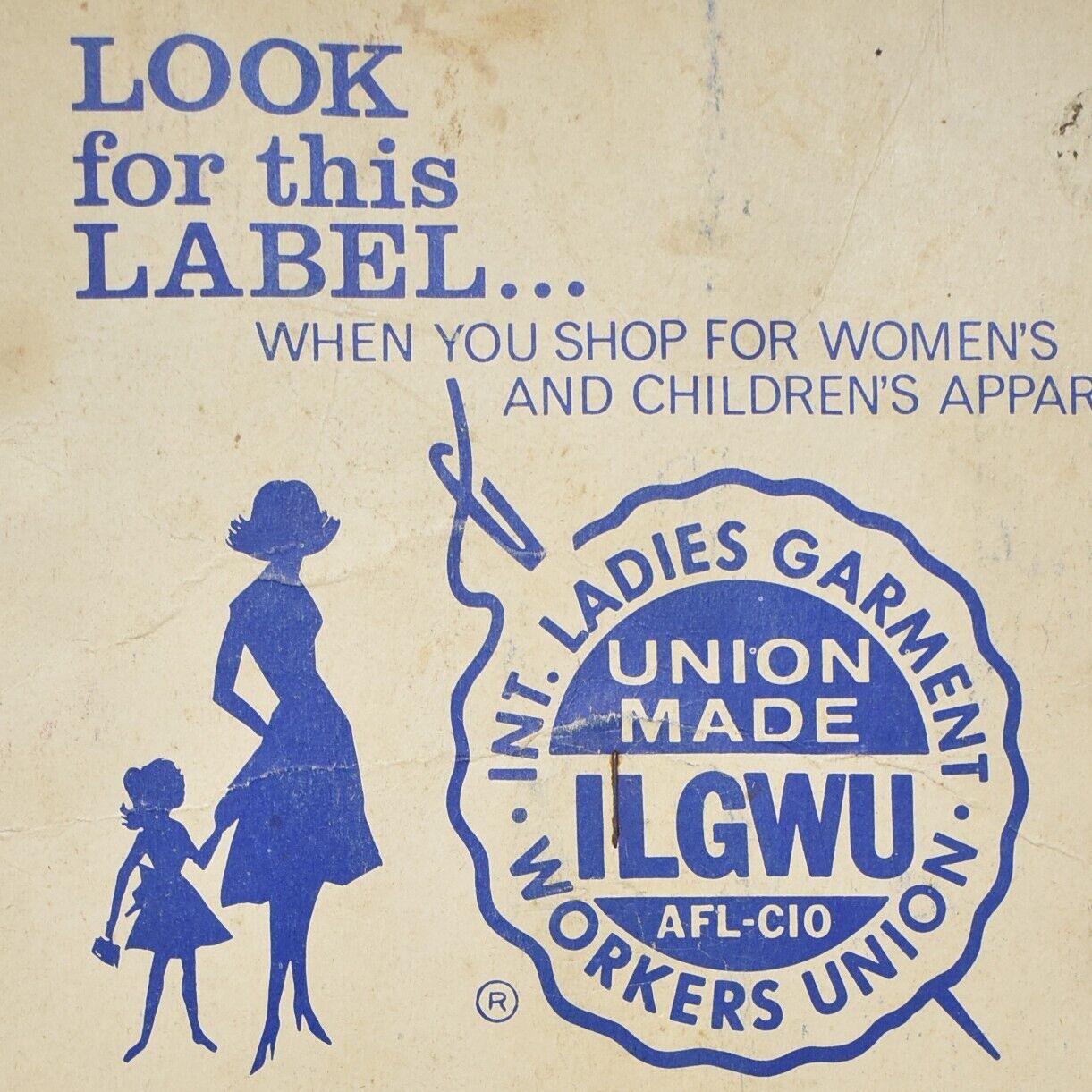 1960s International Ladies Garment Workers Union Local ILGWU AFL-CIO New York