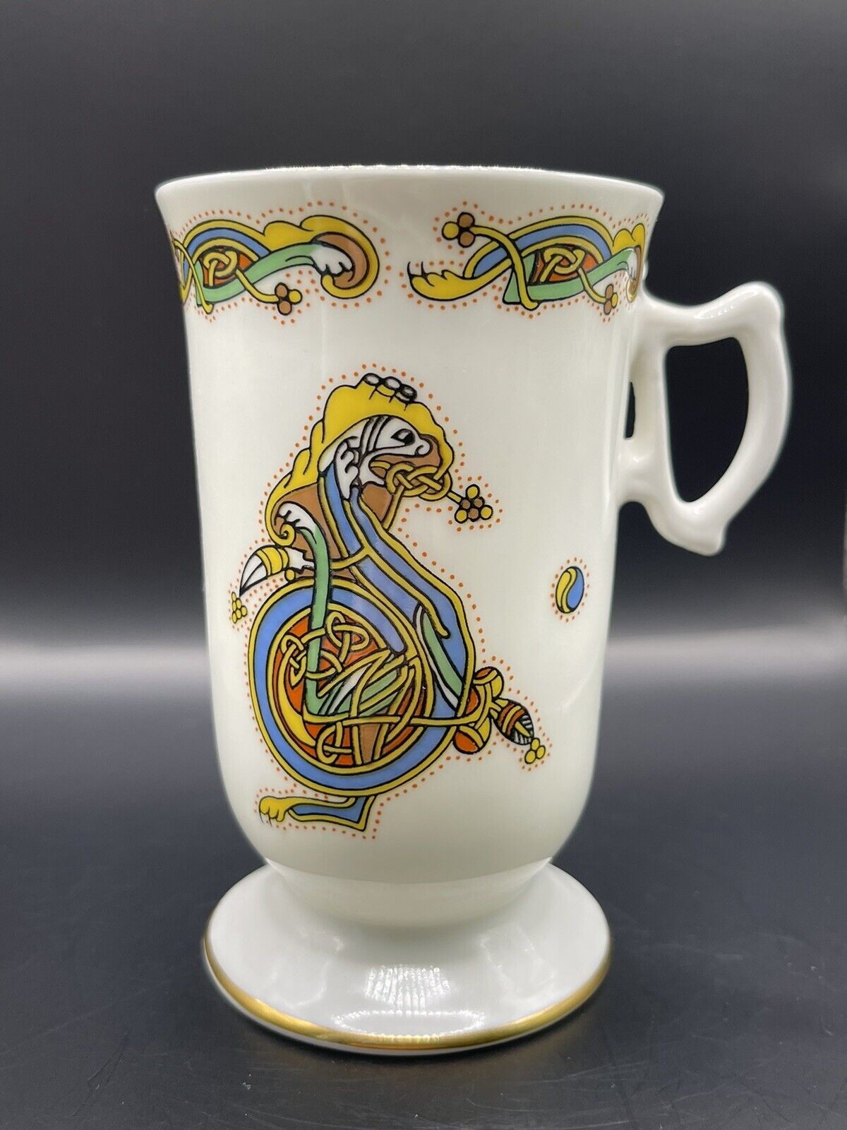 Mug Cup ROYAL TARA Fine Bone China CELTIC ART  Book of Kells Design IRELAND