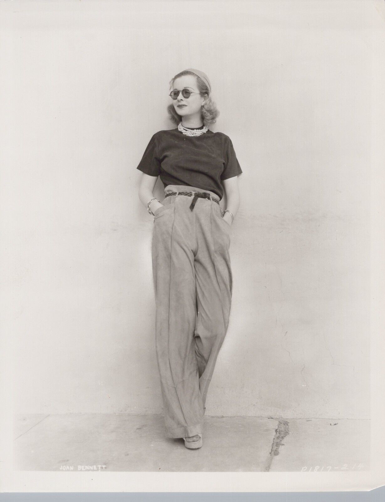 Joan Bennett (1940s) ❤ Hollywood Beauty Stylish Exotic Vintage Photo K 515
