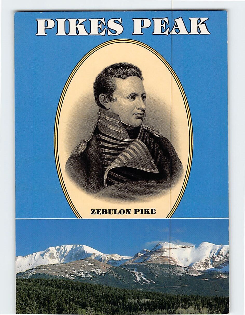 Postcard Lieut. ZM Pike Pikes Peak Region Colorado USA North America