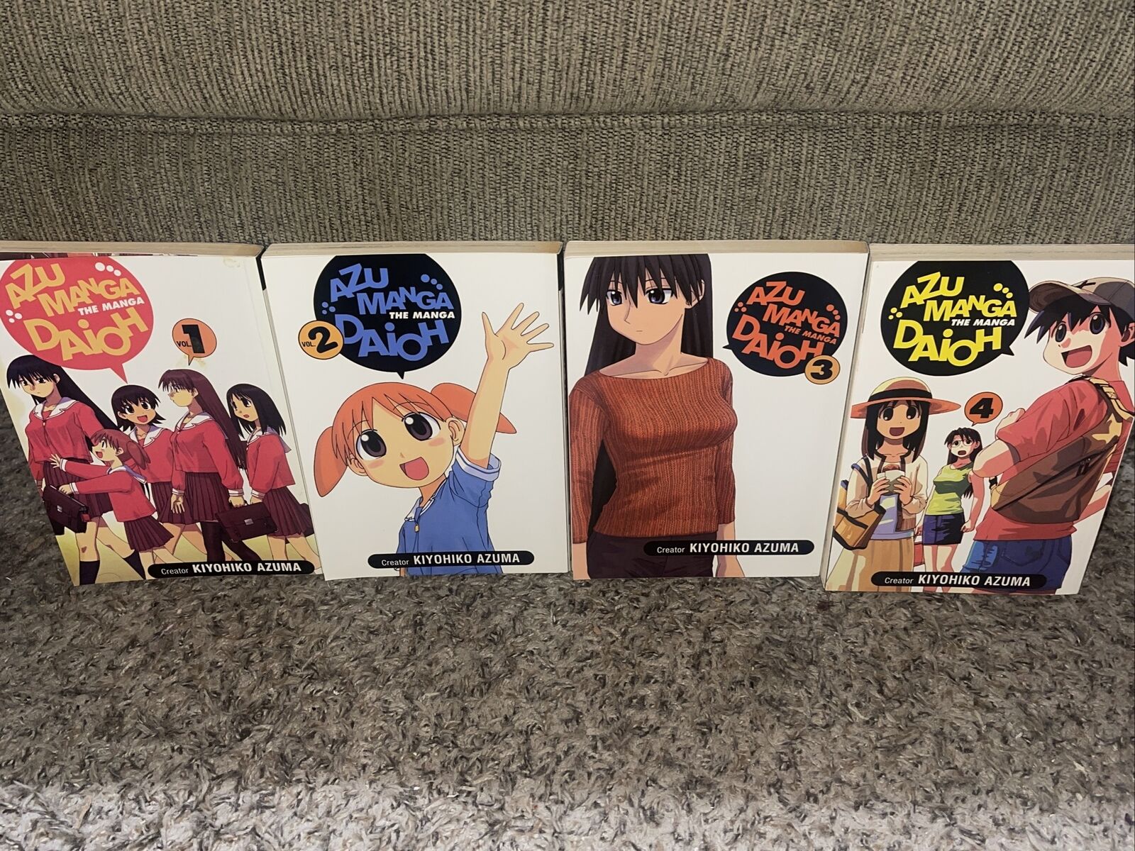 Azumanga Daioh Vol. 1-4 Complete Set Manga Book Kiyohiko Azuma English 1st Print