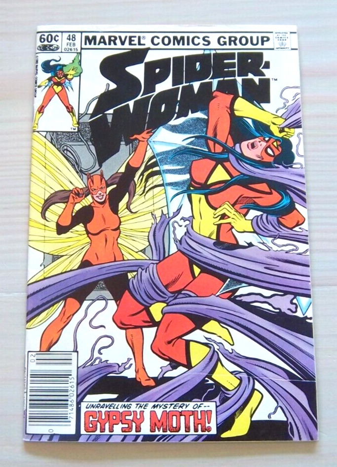 The Spider-Woman #48 - Original Sin - w/ Gypsy Moth - Marvel Comics - 1982
