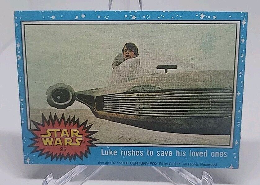 1977 Topps Star Wars Luke Rushes 