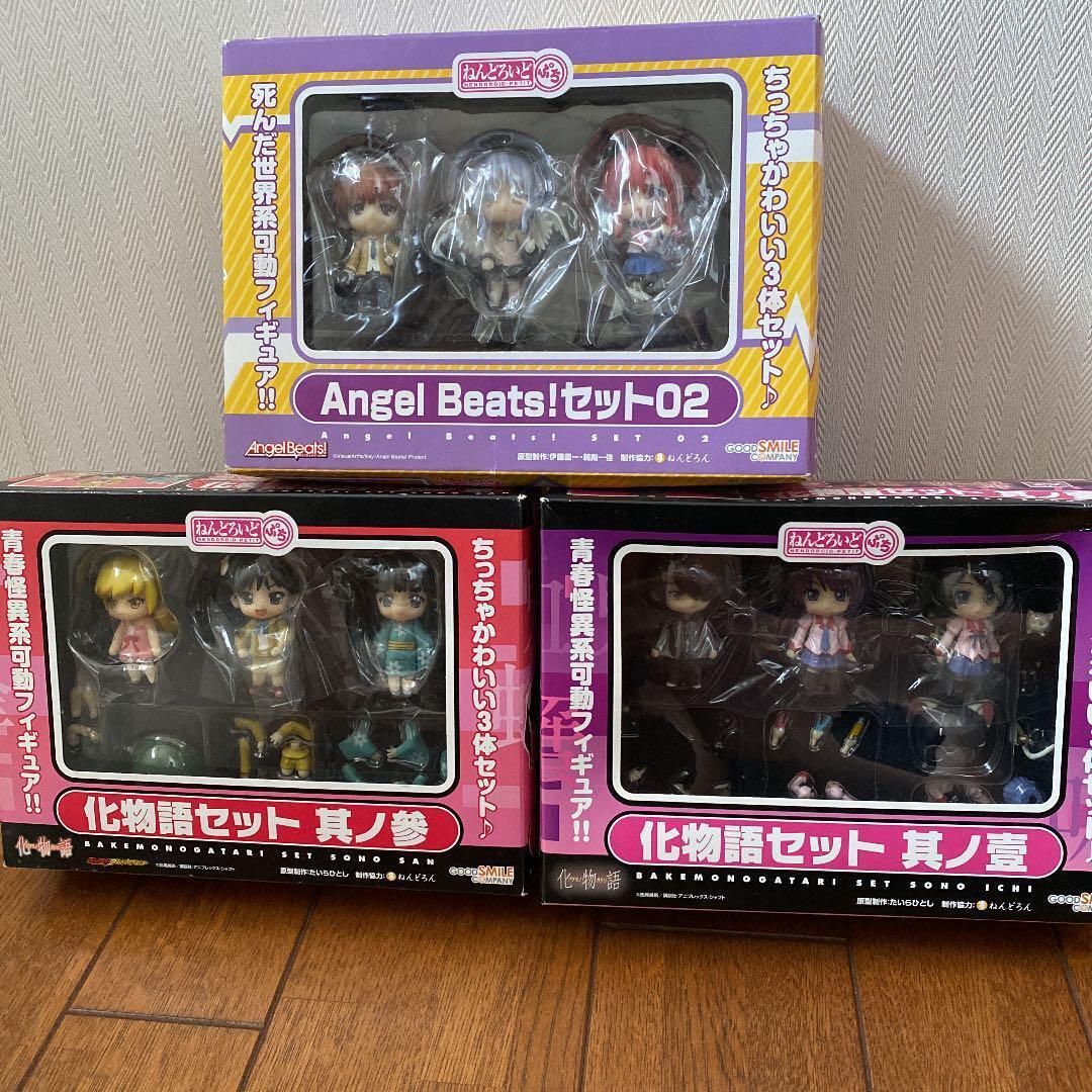 Nendoroid Petit MIXED lot 3 Angel Beats & MONOGATARI Figure SET F37325