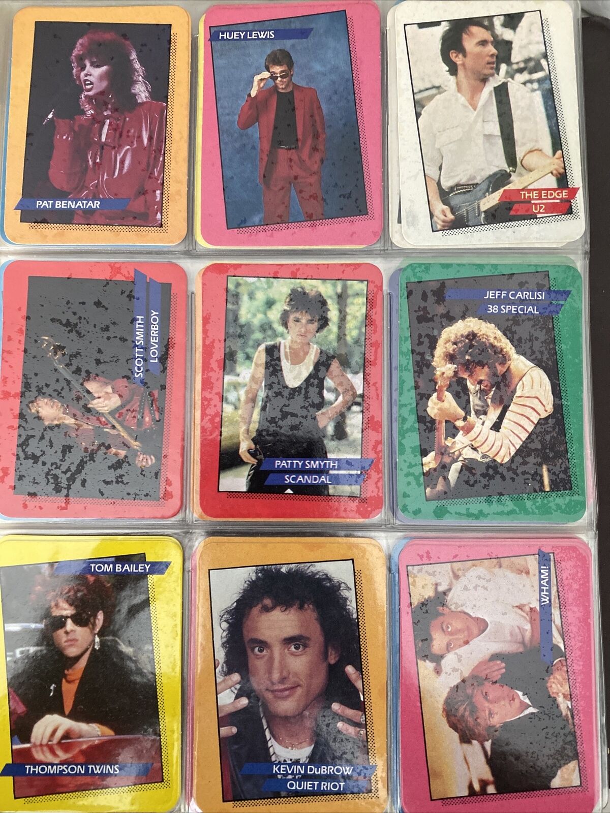 ROCK STAR Concert Cards 1985 Series 2 COMPLETE SET U2/sting