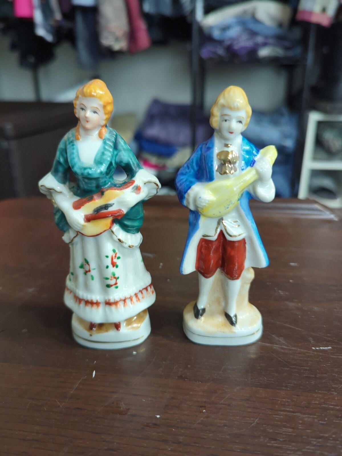 Vtg Colonial Figurines Made In Japan